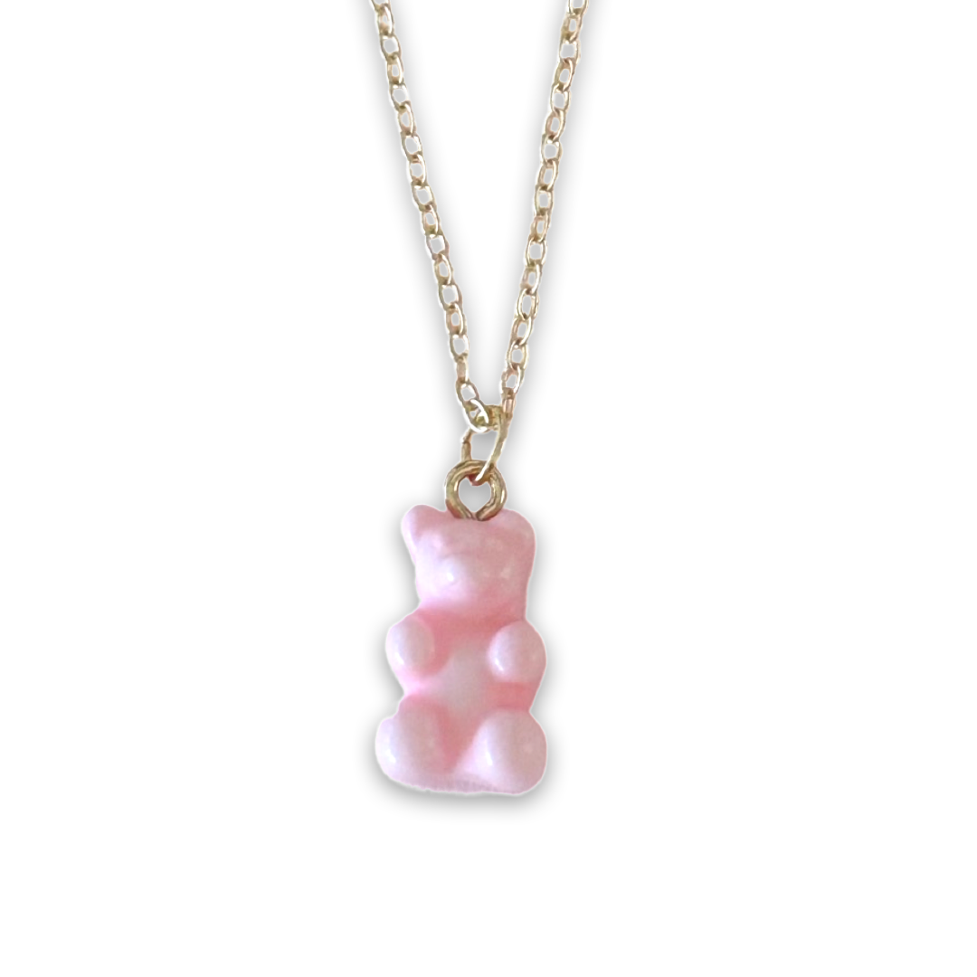 ''Cutiepie" Gold-Plated Bear Necklace