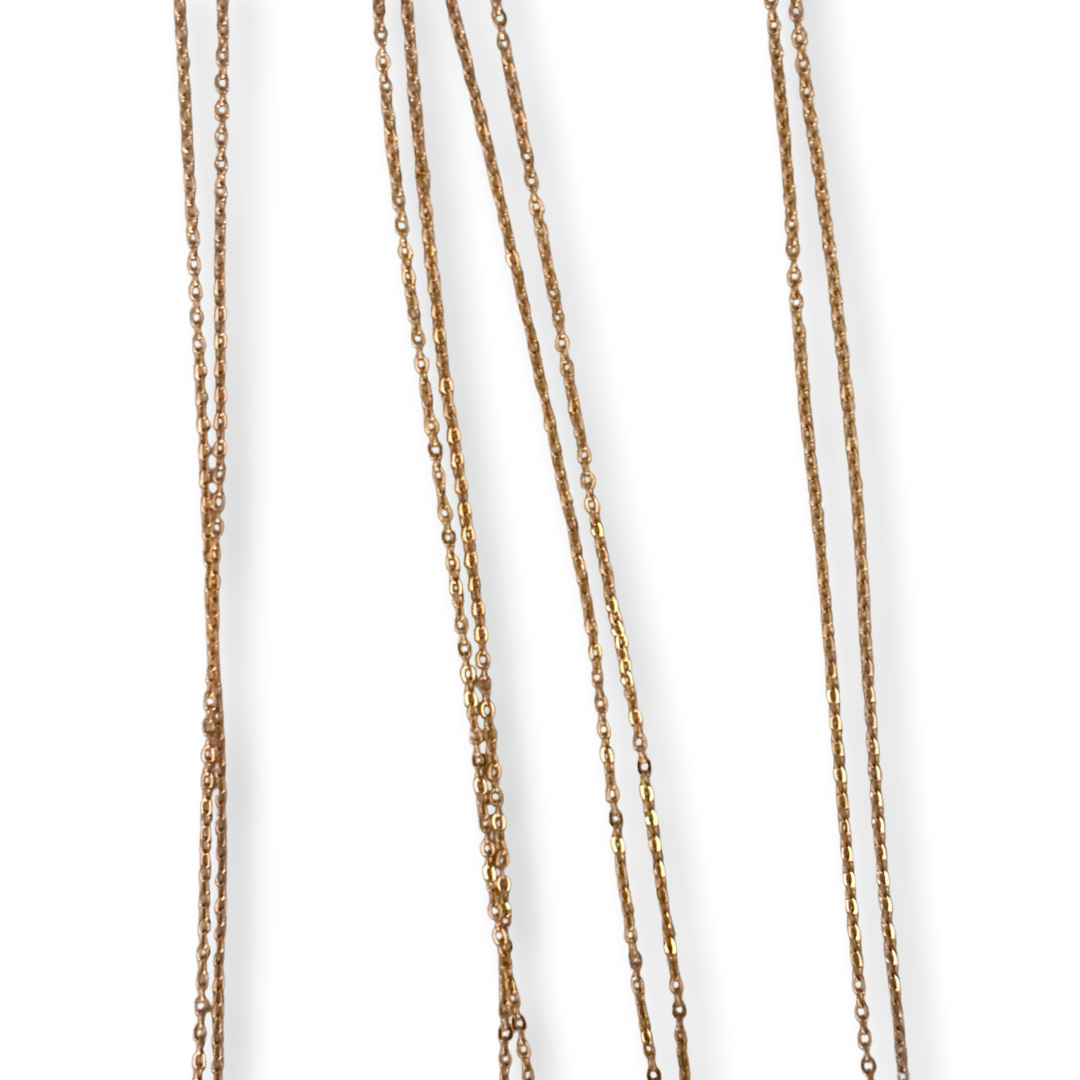 'La Mignonne' Gold-Plated Curb Chain Bear Necklace