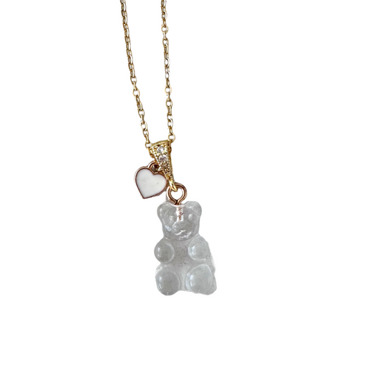 Ice Queen Signature Jelly Bear Heart Necklace
